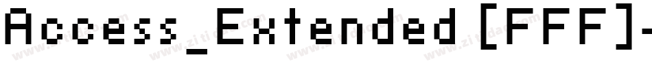 Access_Extended [FFF]字体转换